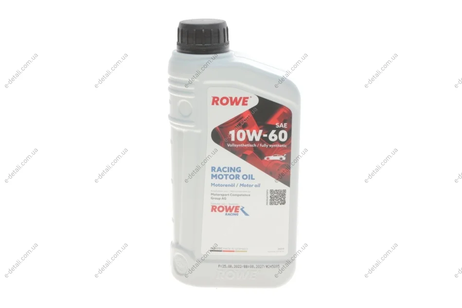 Масло 10W60 HIGHTEC RACING MOTOR (1L) MULTI-ESTER TECHNOLOGY ROWE 20019-0010-99 (фото 1)
