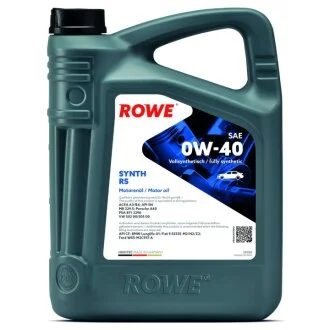 Олива моторна HIGHTEC SYNTH RS SAE 0W-40 (4L) ROWE 20020-0040-99