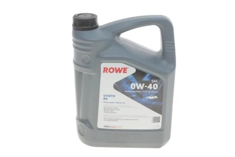Масло 0W40 HIGHTEC SYNTH RS (5L) (MB 229.5/Porsche A40/VW 502 00/505 00) (ACEA A3/B4) (API SN/CF) ROWE 20020-0050-99