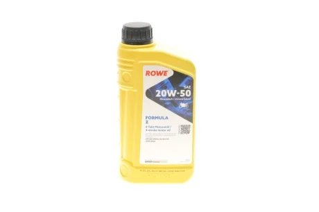 Масло 20W50 HIGHTEC FORMULA Z (1L) (JASO MA2/API SN/SM/SL/SJ/SH/SG) ROWE 20050-0010-99