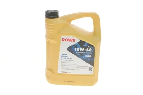 Масло 10W40 HIGHTEC SUPER LEICHTLAUF HC-O (5L) (VW 501 01/505 00/MB 229.3/226.5/229.1/RN 0700/0710) ROWE 20058-0050-99