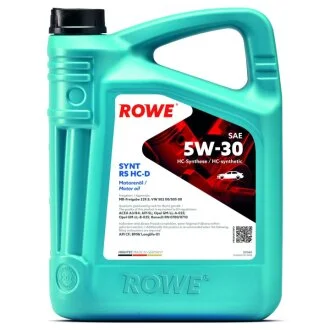 Олива моторна HIGHTEC SYNT RS HC-D SAE 5W-30 (4L) ROWE 20060-0040-99