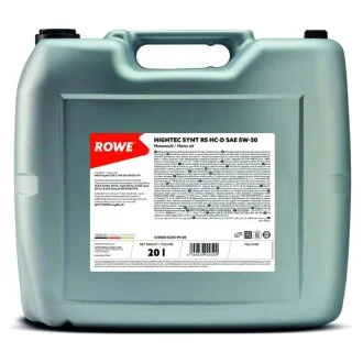 Олива моторна HIGHTEC SYNT RS HC-D SAE 5W-30 (20L) ROWE 20060-0200-99