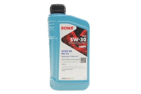 Масло 5W30 HIGHTEC SYNT RS HC-C1 (1L) (Jaguar Land Rover STJLR.03.5005/Ford WSS-M2C934-B/Mazda) ROWE 20109-0010-99