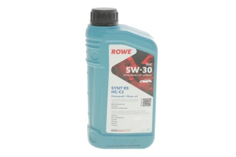 Масло 5W30 HIGHTEC SYNT RS HC-C2 (1L) (PSA B71 2290-2014/Fiat 9.55535-S1) (ACEA C2) ROWE 20113-0010-99