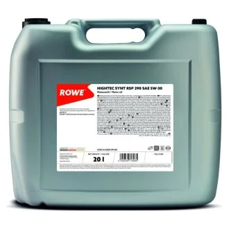 Олива моторна HIGHTEC SYNT RSP 290 SAE 5W-30 (20L) ROWE 20114-0200-99