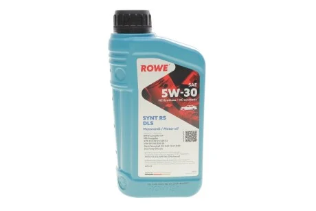 Масло 5W30 HIGHTEC SYNT RS DLS (1L) (MB 229.31/229.51/MB 229.52/BMW LL-04) (ACEA C2,C3/API SN/CF) ROWE 20118-0010-99