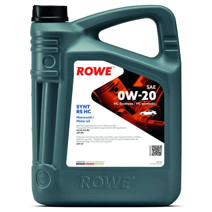 Олива моторна HIGHTEC SYNT RS HC SAE 0W-20 (4L) ROWE 20134-0040-99 (фото 1)