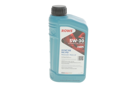 Олива моторна HIGHTEC SYNT RS SAE 5W-30 HC-FO (1 L) ROWE 20146-0010-99
