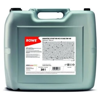 Олива моторна HIGHTEC SYNT RS HC-D SAE 5W-40 (20L) ROWE 20163-0200-99