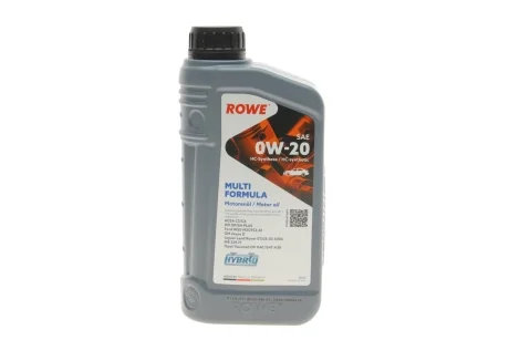 Масло 0W20 HIGHTEC MULTI FORMULA (1L) (MB 229.71/GM dexos D) (ACEA C5/C6) (API SP/SN PLUS) ROWE 20202-0010-99
