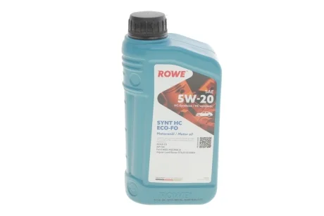 Масло 5W20 HIGHTEC SYNT HC ECO-FO (1L) (WSS-M2C948-B/STJLR.03.5004) (ACEA C5) (API SN) ROWE 20206-0010-99