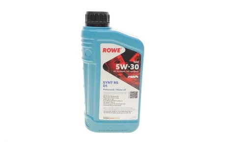 Масло 5W30 HIGHTEC SYNT RS D1 (1L) (Ford WSS-M2C945-A/929-A/946-A/GM DEXOS1 GEN2/GM 6094M/4718M) ROWE 20212-0010-99