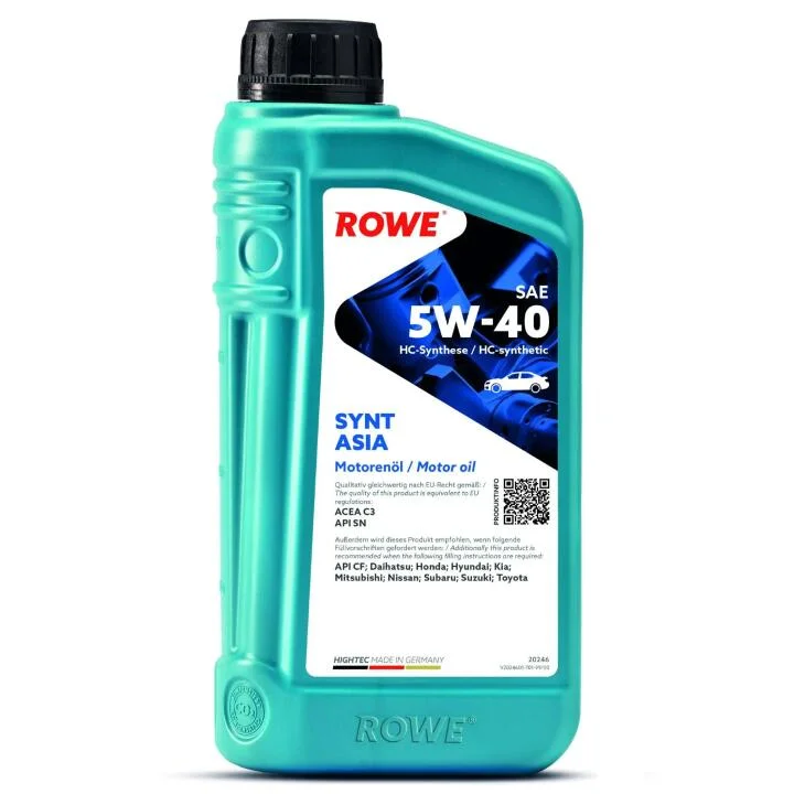 Олива моторна HIGHTEC SYNT ASIA SAE 5W-40 (1L) ROWE 20246-0010-99 (фото 1)