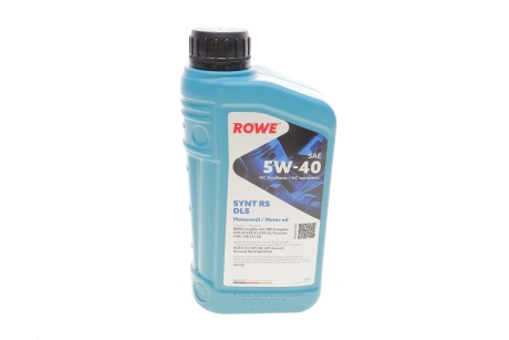 Олива 5W40 HIGHTEC SYNT RS DLS (1L) (LL-04/MB 229.31/229.51/MB 229.52/Porsche C40/VW 511 00) ROWE 20307-0010-99