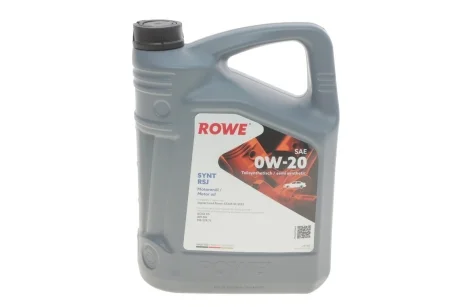 Масло 0W20 HIGHTEC SYNT RSJ (5L) (Jaguar/Land Rover-STJLR.51.5122/MB 229.71) (ACEA C5) (API SN) ROWE 20348-0050-99