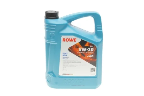 Масло 5W20 HIGHTEC SYNT ASIA (5L) (Hyundai/Kia/Mazda/Toyota) (API SP RC/SN PLUS RC) (ILSAC GF-5/-6A) ROWE 20359-0050-99