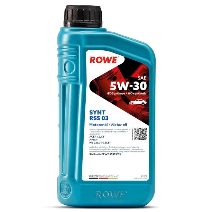 Масло 5W30 HIGHTEC SYNT RSS 03 (1L) (MB 229.31/229.51) (ACEA C2/C3/API SP) ROWE 20372-0010-99 (фото 1)