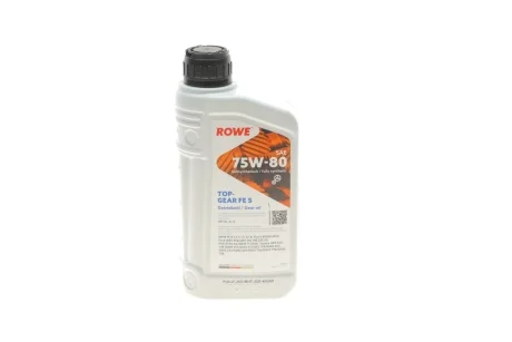 Масло 75W80 HIGHTEC TOPGEAR FE S (1L) (API GL-4/GL-5/9.55550-MZ2/MB 235.10/PSA 9730 A2) ROWE 25066-0010-99