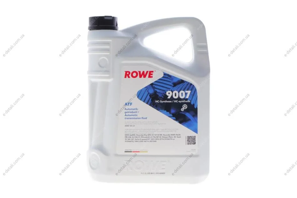 Олива трансмісійна HIGHTEC ATF 9007 (5 L) ROWE 25098-0050-99 (фото 1)