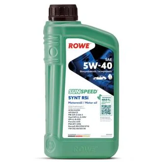 Масло 5W40 SUNSPEED SYNT RSi (1L) (MB 229.3/226.5/Porsche A40/VW 502 00/505 00/RN 0700/0710) ROWE 4920068-0010-99