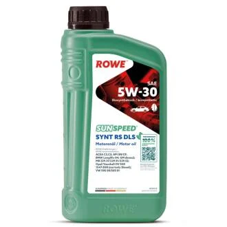 Масло 5W30 SUNSPEED SYNT RS DLS (1L) (MB 229.31/229.51/MB 229.52/BMW LL-04) (ACEA C2,C3/API SN/CF) ROWE 4920118-0010-99
