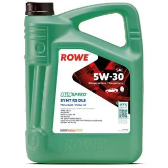 Масло 5W30 SUNSPEED SYNT RS DLS (5L) (MB 229.31/229.51/MB 229.52/BMW LL-04) (ACEA C2,C3/API SN/CF) ROWE 4920118-0050-99