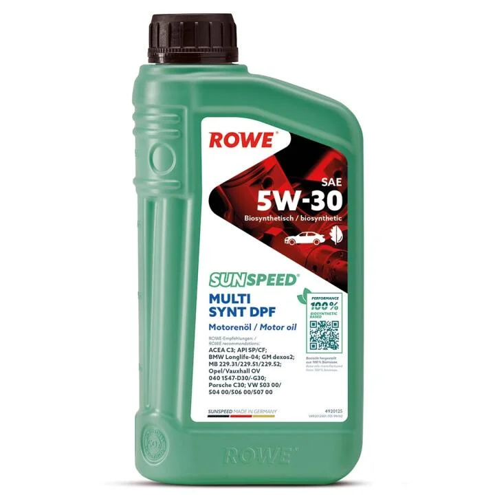 Масло 5W30 SUNSPEED MULTI SYNT DPF (1L) (BMW LL-04/MB229.51/229.31/229.52/VW504 00/507 00/GM dexos2) ROWE 4920125-0010-99 (фото 1)