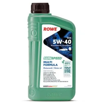 Масло 5W40 SUNSPEED MULTI FORMULA (1L) (MB 229.51/VW 505 00/505 01/BMW LL-04/RN0710/0700) ROWE 4920138-0010-99