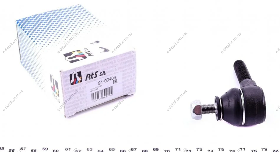 Наконечник тяги рулевой Renault Espace/Rapid/21/25 84-98/Renault 9/11 81-89/Renault 14/18/20 76-86 RTS 91-00404 (фото 1)