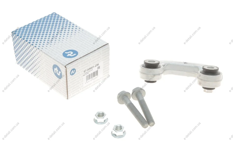 Тяга стабилизатора (переднего) (L) Audi A4 00-09/Seat Exeo 08-13 (L=89.7mm) (Aluminium) RTS 97-95901-256 (фото 1)