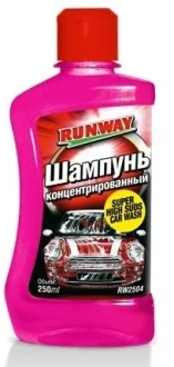 0.25л шампунь для мийки автомобіля (конц. 1:320) RUNWAY RW2504