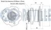 AUDI Ступица колеса задняя с датчиком ABS NISSAN QASHQAI II RENAULT KADJAR 1.2-1.6D 11.13- RUVILLE 221844 (фото 2)