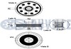 BMW Реміний шків к/вала E90/F10/F25/F30 1,6-2,0d RUVILLE 520343 (фото 2)