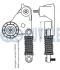 FORD Натяжний пристрій Mondeo,Transit 2,0/2,2 TDCi RUVILLE 541263 (фото 2)