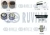 VW рем.к-кт ГРМ з помпою води T5 1.9TDI, Touran -10, Polo 01- RUVILLE 5500612