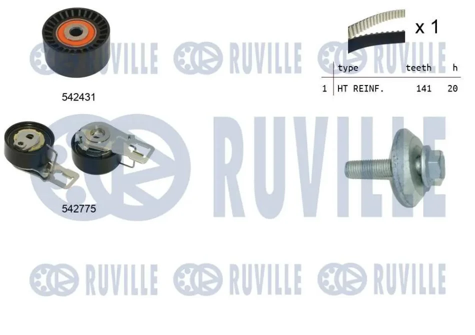 Зубчастий ремінь RUVILLE 550395 (фото 1)