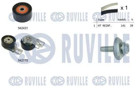 Зубчастий ремінь RUVILLE 550395