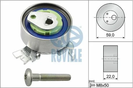 Ролик натяжной OPEL (пр-во Ruville) RUVILLE 55327