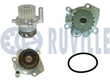 VW Помпа воды Audi A2/3, Golf V, Caddy III, Passat, Skoda Octavia, Touran, T5 1.9TDI RUVILLE 561354A