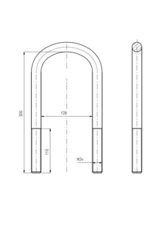 Скоба крепления рессоры S-TR STR50004