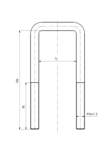 Скоба крепления рессоры S-TR STR50108