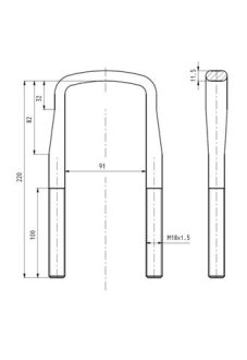 Скоба крепления рессоры S-TR STR50210