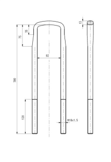 Скоба крепления рессоры S-TR STR50322