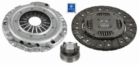 Комплект сцепления MB C-class (W202) 93-00/E-class (W210) 2.0-2.2D (OM604/OM601) (d=215mm)+выжимной SACHS 3000 704 003