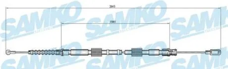 Трос зчеплення SAMKO C0049B