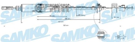 Трос зчеплення SAMKO C0242C