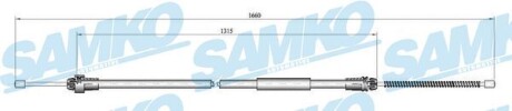 Трос зчеплення SAMKO C0611B