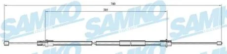 Трос зчеплення SAMKO C0649B