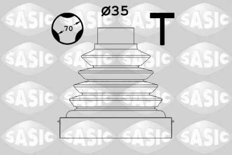 Комплект пыльника, приводной вал. SASIC 1900021
